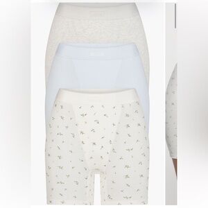 Cotton Rib Boxer 3 Pack - Blue Rosebud Multi